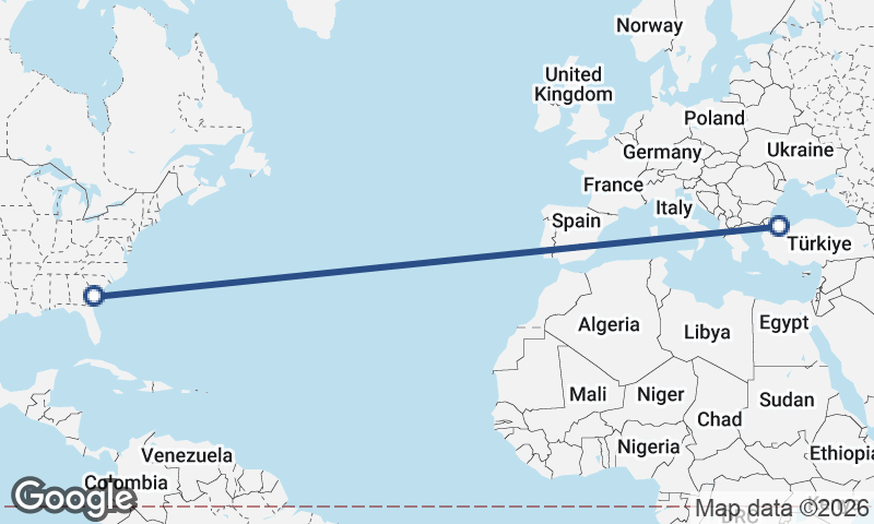 Savannah to Istanbul