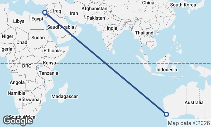 Tel Aviv-Yafo to Perth