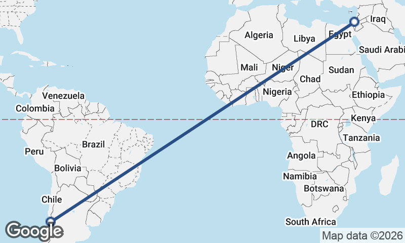 Tel Aviv-Yafo to Santiago