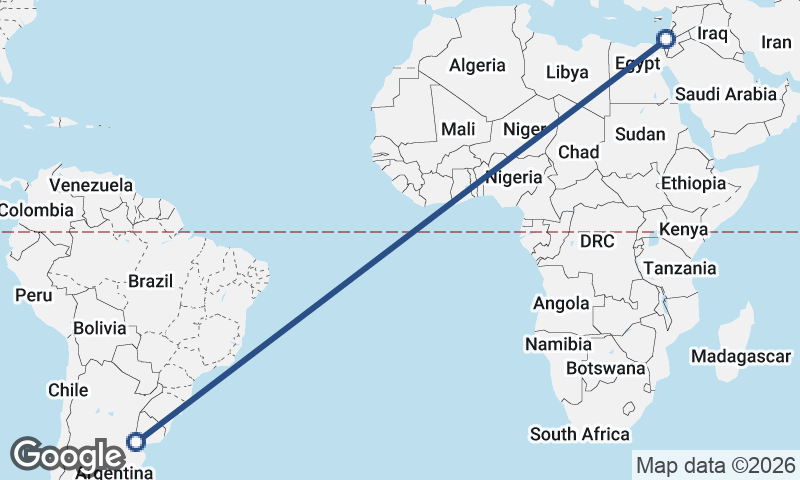 Tel Aviv-Yafo to Buenos Aires