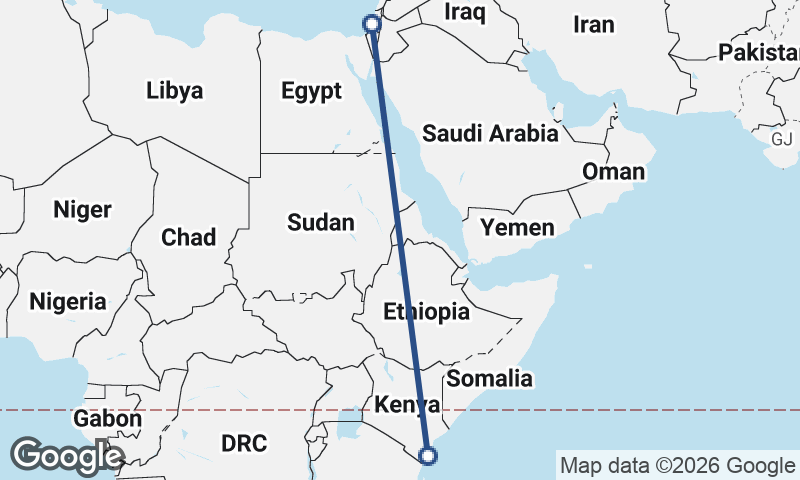 Tel Aviv-Yafo to Mombasa