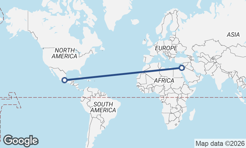 Tel Aviv-Yafo to Mexico City