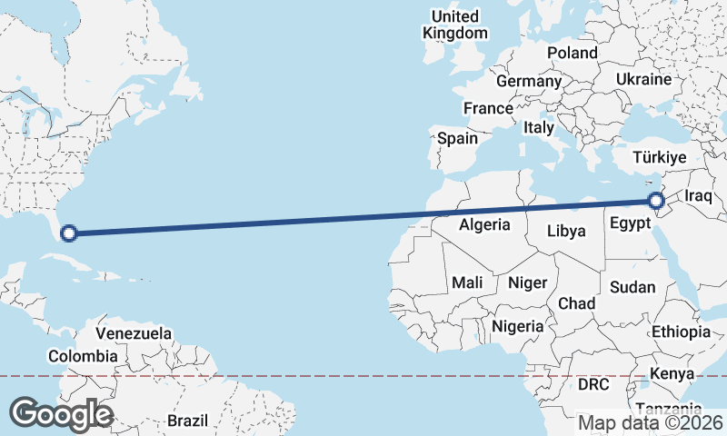 Tel Aviv-Yafo to Freeport City