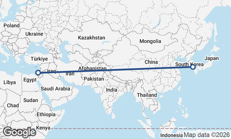 Tel Aviv-Yafo to Busan