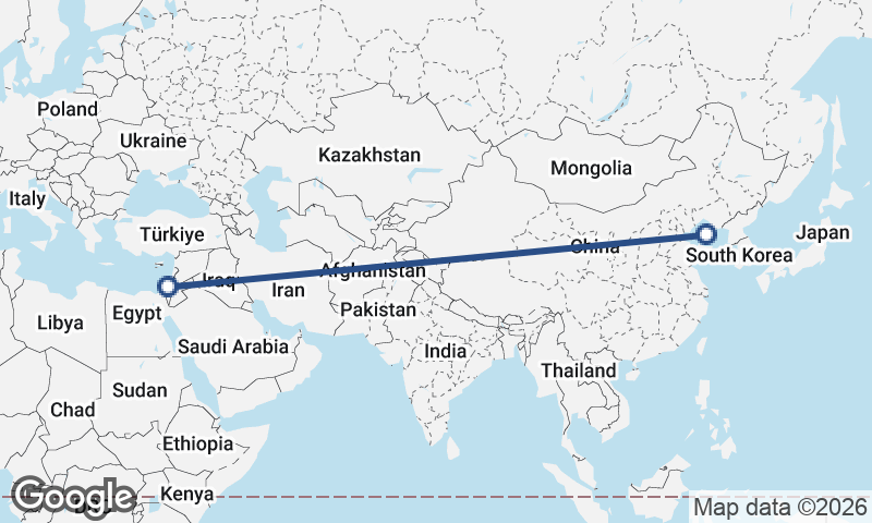 Tel Aviv-Yafo to Dalian