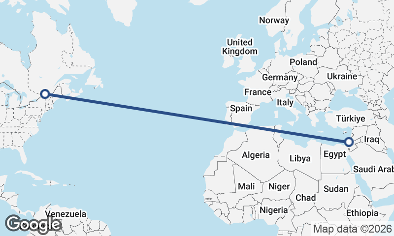 Tel Aviv-Yafo to Montréal