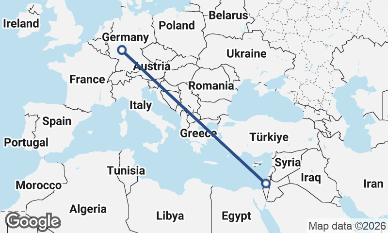 Tel Aviv-Yafo to Frankfurt