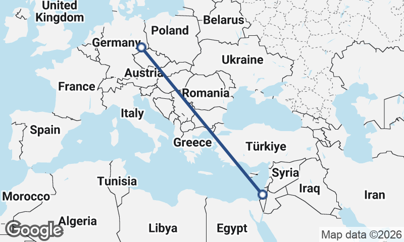 Tel Aviv-Yafo to Dresden