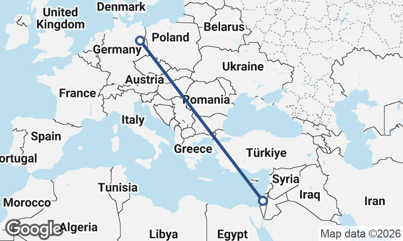 Tel Aviv-Yafo to Berlin