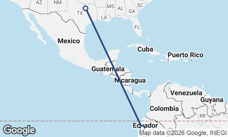 Fort Worth to Guayaquil