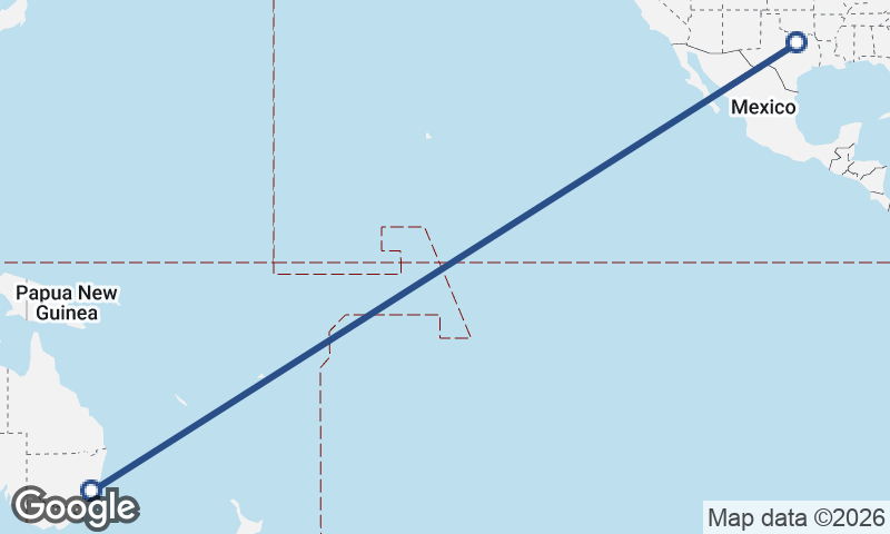 Fort Worth to Sydney