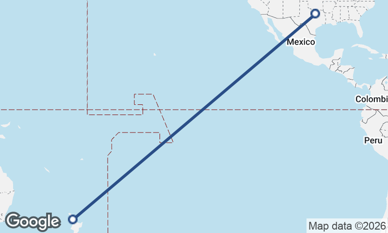 Fort Worth to Auckland