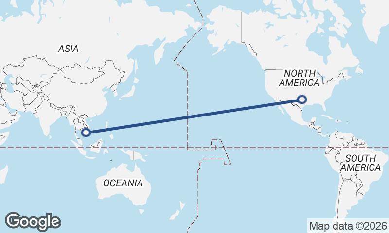 Fort Worth to Ho Chi Minh City