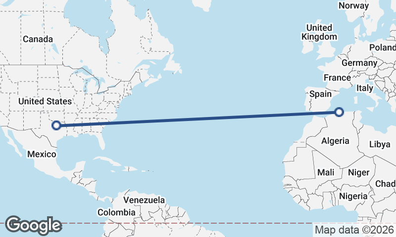 Fort Worth to Algiers