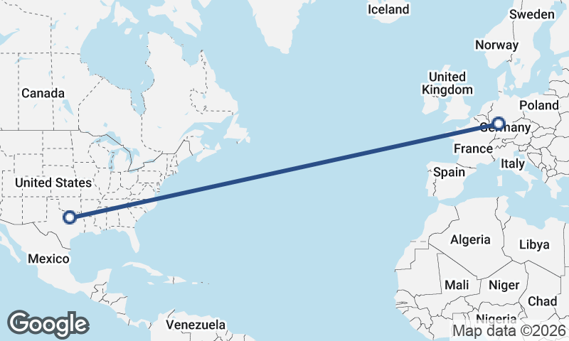 Fort Worth to Frankfurt