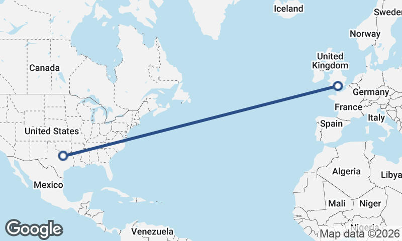 Fort Worth to Southampton