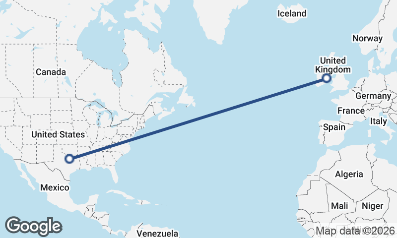 Fort Worth to Dublin
