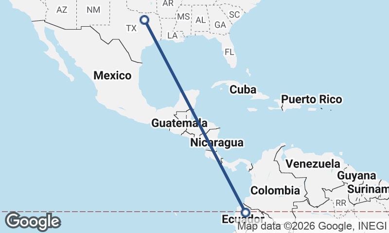 Dallas to Quito