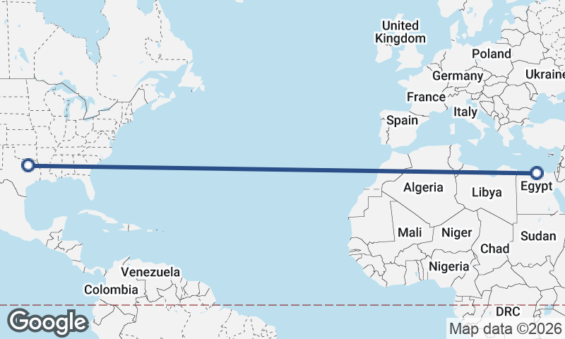 Dallas to Alexandria