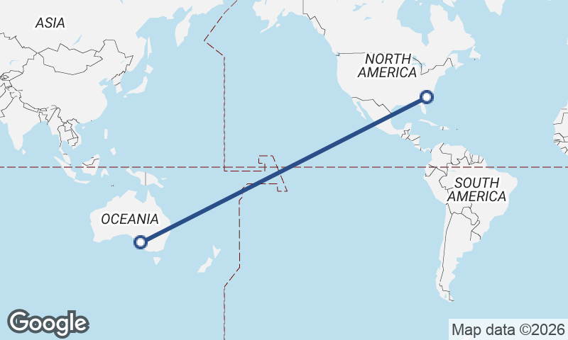 Charleston to Adelaide