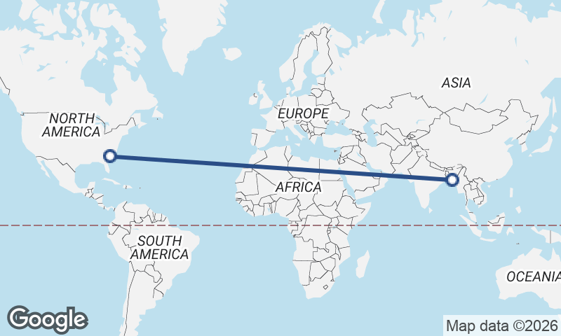 Charleston to Chittagong