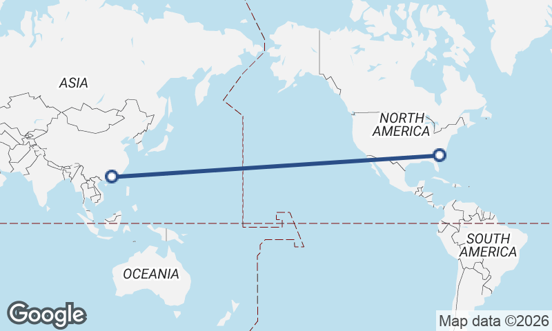 Charleston to Guangzhou