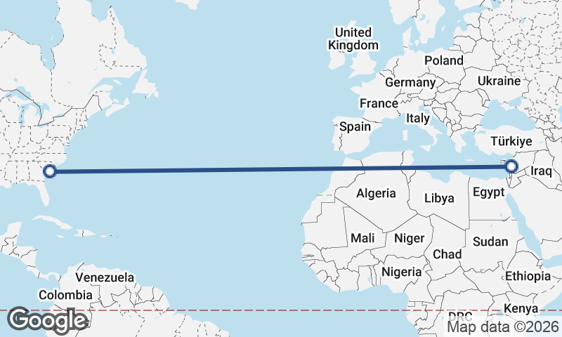 Charleston to Beirut