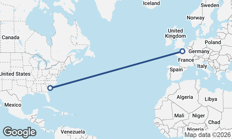 Charleston to Le Havre
