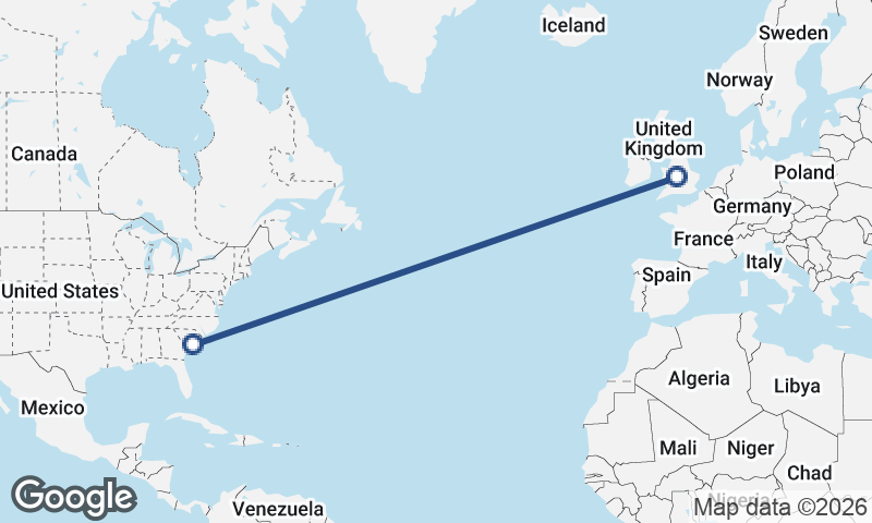 Charleston to Birmingham