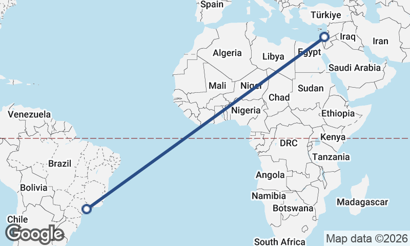Haifa to São Paulo