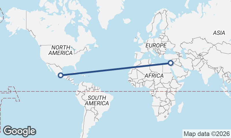 Haifa to Mexico City