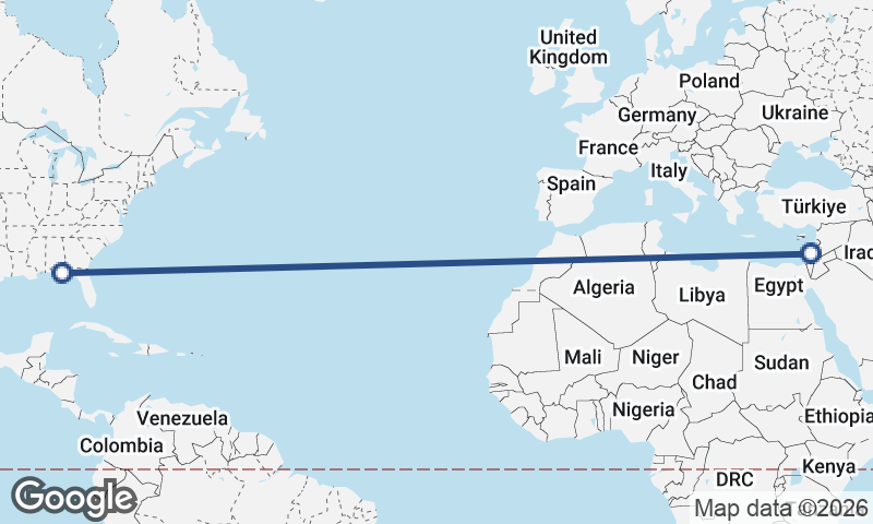 Haifa to Panama City