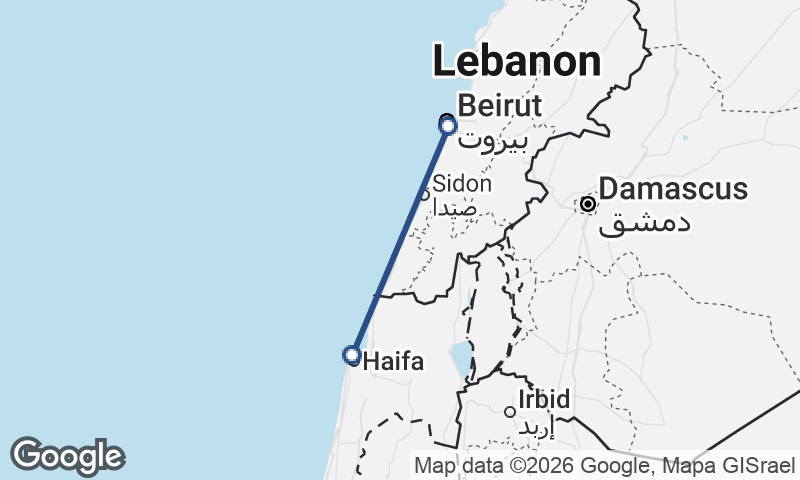 Haifa to Beirut