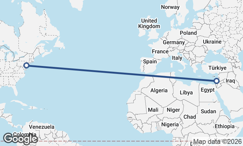 Haifa to Philadelphia