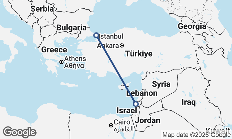 Haifa to Istanbul