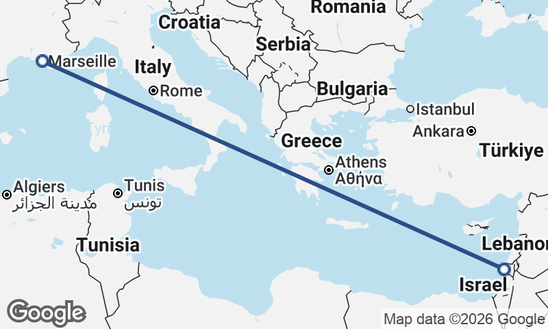 Haifa to Marseille