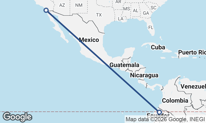 San Diego to Quito