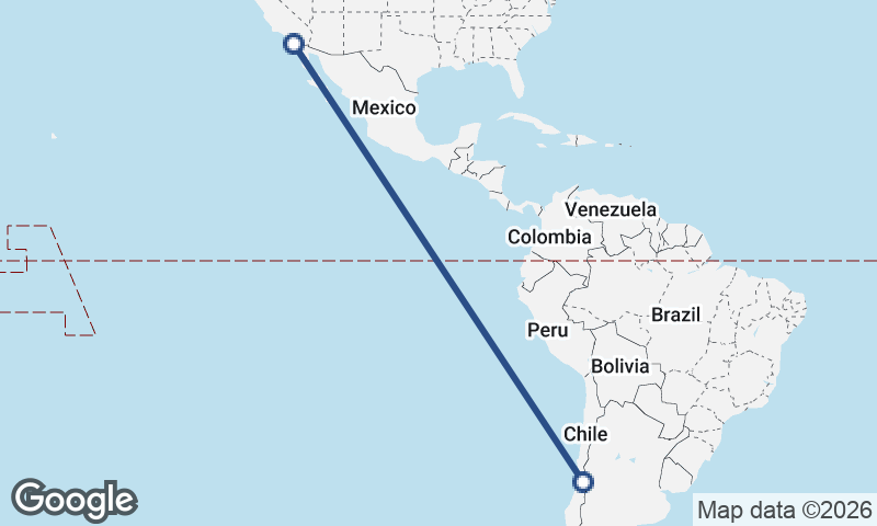 San Diego to Santiago