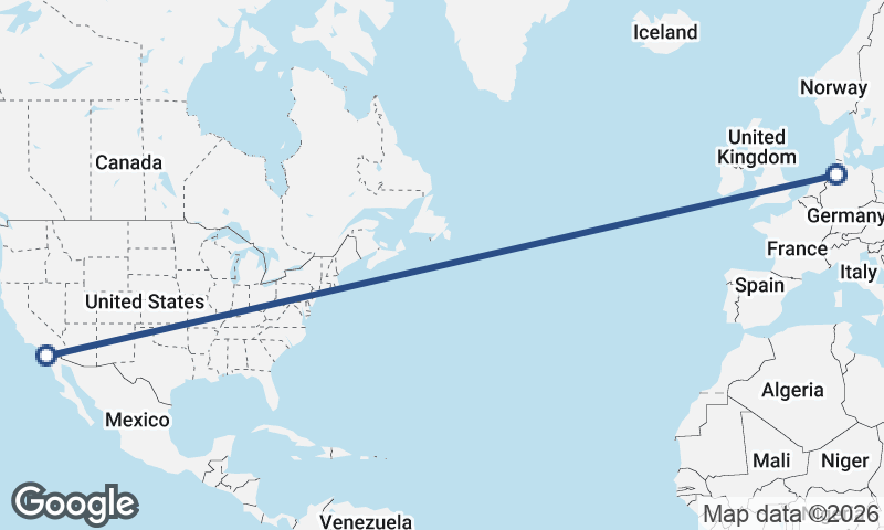 San Diego to Bremerhaven