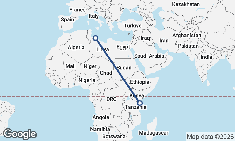 Tripoli to Mombasa