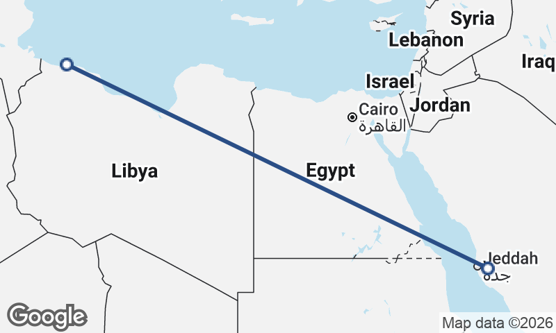 Tripoli to Mecca