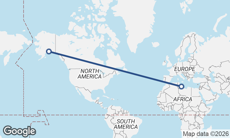 Tripoli to Anchorage