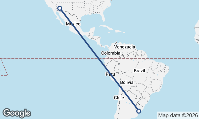 Phoenix to Montevideo