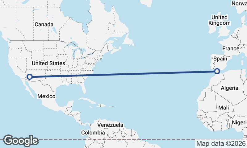 Phoenix to Algeciras