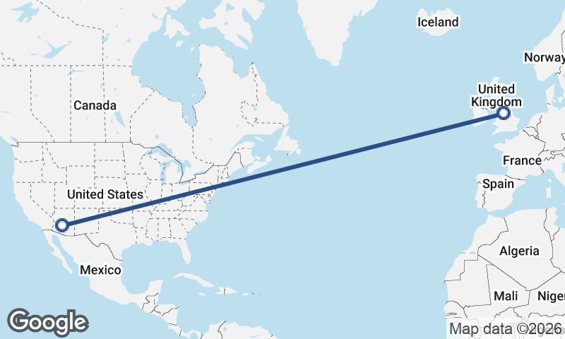 Phoenix to Manchester