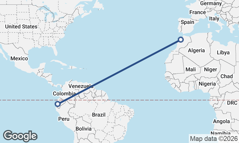Casablanca to Guayaquil