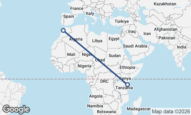 Casablanca to Mombasa