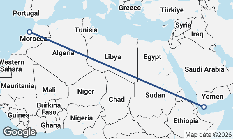 Casablanca to Aden