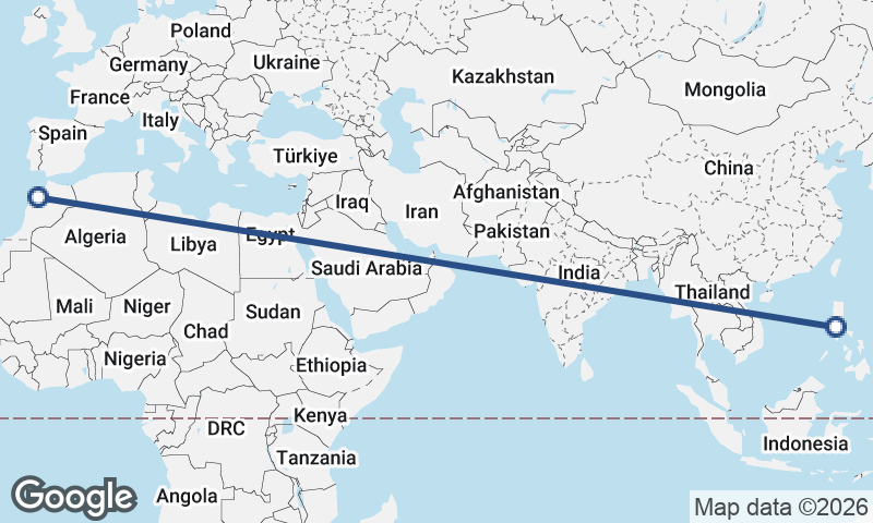 Casablanca to Manila