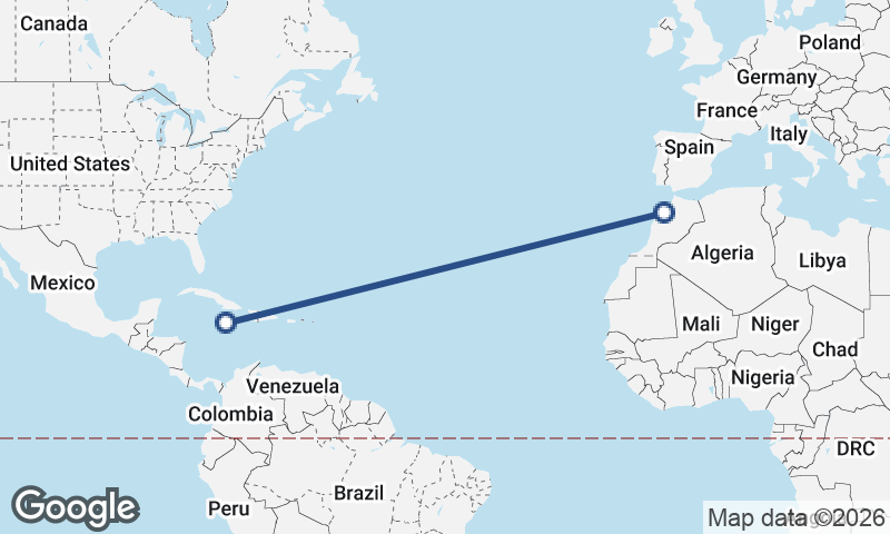 Casablanca to Kingston